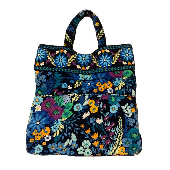 Vera Bradley convertible colorful floral satchel and shoulder handbag purse - Picture 1 of 7